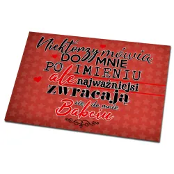 Magnes na lodówkę dla BABCI Najważniejsi zwracają się Babciu